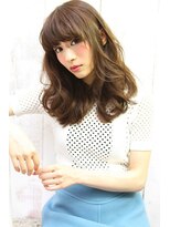 リル 西宮(LiL') 【LiL'西宮】フェミニンパーマ_フォギーベージュ_セミディ☆