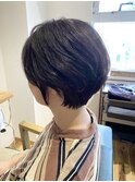 癖毛を活かしたショートボブ