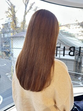 ヒビト 恵比寿 渋谷(HIBITO.) 髪質改善縮毛矯正 アッシュベージュ ケアカラー