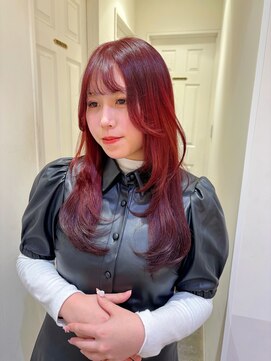 コル(CoL) トレンドスタイル♪チェリーレッド×レイヤーカット