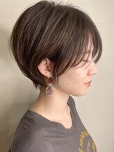 トレヘアー 京都 烏丸(tRe hair) 【秋山】大人かわいい丸みショート/似合わせショート/小顔