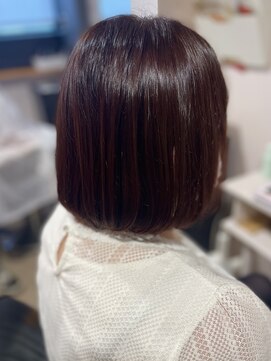 トレパルッキエーレ(tre parrucchiere) ［-tre-］ピンクブラウン×髪質改善サイエンスアクア　30代/40代