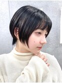 30代40代大人女性/前髪ありショートボブ/ショートヘア/髪質改善