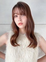 アグ ヘアー ムーン 大阪深井店(Agu hair moon) 《Agu hair》艶ショコラカラー波巻×numberA.アクアバームセラム