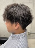 ハイトーンカラー/マッシュパーマ/アースカラー/men's/