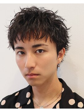 オーシャントーキョー 仙台(OCEAN TOKYO) 大人ショートパーマツーブロックウルフニュアンスパーマ