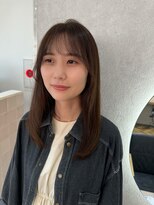 ジーナ 福岡天神(Zina)&nbsp;似合わせカット×ナチュラルベージュ(Zina福岡天神)