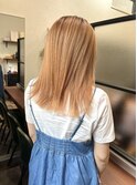 オレンジベージュ_ダブルカラー
