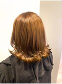 【艶髪】縮毛矯正　明るめベージュ