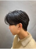 メンズ/センターパート/ニュアンスパーマ/カルマパーマ