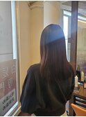 白髪染めボブウルフカット前髪レイヤー小顔ワンレン