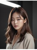 千葉美容室 韓国ヘア レイヤーカット ウルフカット やまたつ
