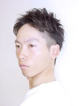 クリッパーオム(CLIPPER HOMME) アップバングスタイル