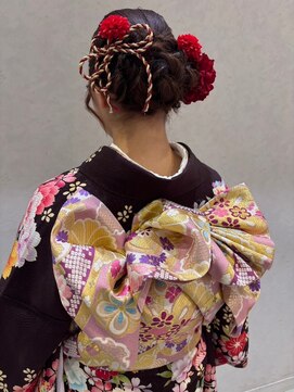 ルル(LuLu by KENJE) 成人式お振袖×着物ヘア【お電話のみの受付】