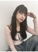 ウェーブ巻き　レイヤーカット　顔まわりカット
