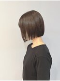 20代30代40代小顔切りっぱなし大人ボブイヤリングカラー