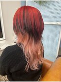 レッド×ピンク【広島ハイトーン】【広島ロングウルフ】