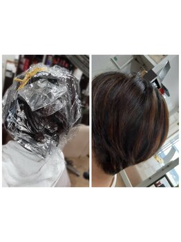 【カラー剤豊富に取り揃え◎】香草カラー/ヘアマニキュア/ヘナ/ノンジアミンなど頭皮の状態を見て施術♪