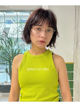 ゴブンノロク(GOBUN NO ROKU) 小顔ボブ ウェーブパーマ