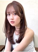 エンドカラー/クラゲヘアー/マレットヘア/前髪カット/顔まわり