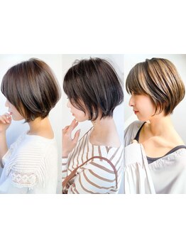 意外と多い若白髪に悩む大人女性へ負担を最小限に抑え頭皮＋髪に優しい薬剤を使用した透明感のある色味へ★