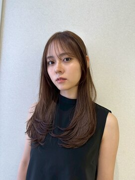 コア銀座メゾン(COA GINZA Maison) 髪質改善レイヤーカット前髪カット顔周りレイヤー暗めカラー銀座
