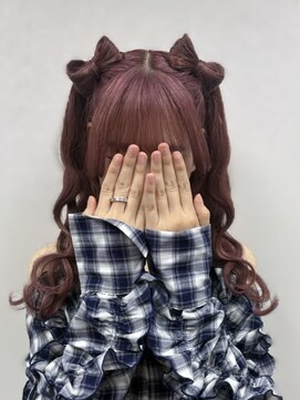 アールエーサロンモノクロ 秋葉原(RA SALON モノクロ) 立体リボン　ハーフツイン