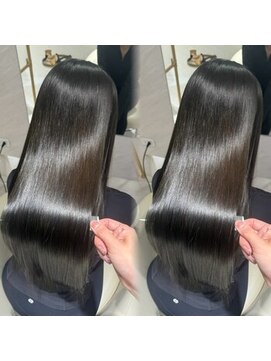 ミヨン 京橋店(miyon) 韓国レイヤーカット×暗髪カラー×髪質改善