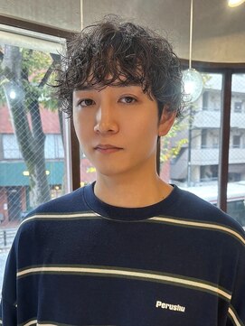 メンズカット×シャドウパーマ