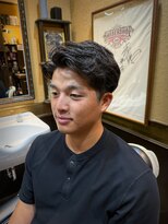 レオヘアワークス(LEO HAIR WORKS) ニュアンスパーマ 刈り上げ バーバー メンズカット新潟 野球