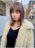 ベージュカラー　まろみベージュ　レイヤースタイル