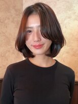 ロンド 銀座(Lond)&nbsp;☆春日☆縮毛矯正ミルクブラウンダウンバングダークパープル138