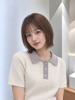 フォト 新宿三丁目(foto) 髪質改善地毛風縮毛矯正くびれレイヤー切りっぱなしボブ