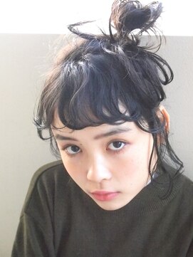 コス(kos) 『nanuk＊UEKI』セミウェットなベイビーバング＊前髪パーマ