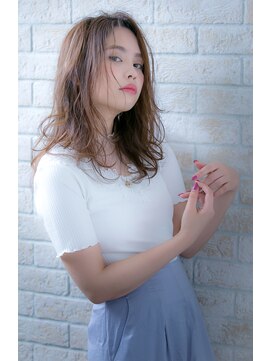 エルデ ナインズ ヘアー スタンド 川口店(elde 9's HAIR STAND) 小顔&フェアリーグレージュの大人かわいい切りっぱなしボブ