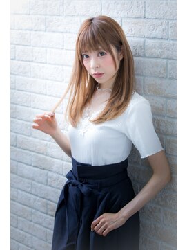 ヘアーアートシフォン 池袋西口店(Hair art chiffon) ひし形シルエットマッシュ切りっぱなしボブヴェールウェーブ