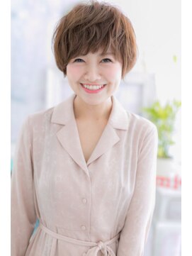 ヘアアンドビューティー ミック(Hair & Beauty miq) きちんと感ある…アシンメトリー小顔フェミニンショート