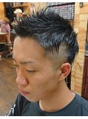 ツーブロック 長さ控えめ