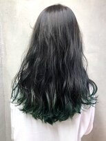 アイティー バイ アルバム 浦和店(IT by ALBUM) グリーンロング_フリンジウェーブセシルカット_ba281152