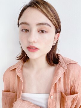 ケーツー エソラ池袋店(K-two) タイトボブ×ハイライト［髪質改善/池袋&目白&大塚］