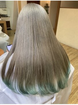 アグランテトラ 野田阪神店(a Gland tetra) 大人可愛い透明感立体感グレージュ×エアストレート