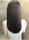 【髪質改善】サラサラでツヤ感のある大人のストレート/髪質改善