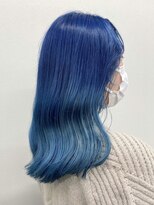 コト 福井大和田店(coto)&nbsp;福井　大和田　ブルーカラー　グラデーション　ハイトーン　艶髪