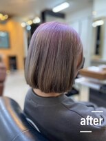 アキコ(AKIko) 春っぽいツートーンカラーで可愛いボブスタイル/10代/20代/30代