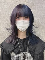 リアイス(Re:ICE)&nbsp;ラベンダーネイビーツートーンロングウルフ