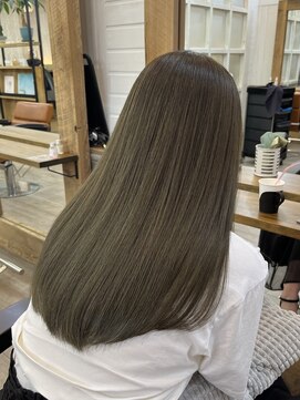 ナンバー アンフィール 渋谷(N° anfeel) 艶髪×オリーブベージュ