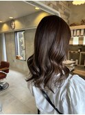 マロンベージュ×レイヤー