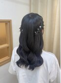 アップ ハーフアップ ツイン ハーフツイン