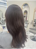 デザインカラー/レイヤーカット/ウェットヘア/オリーブベージュ