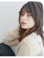 メノン(Menon) こなれミディ  ウェーブミディアム  ワイドバング ネビージュ